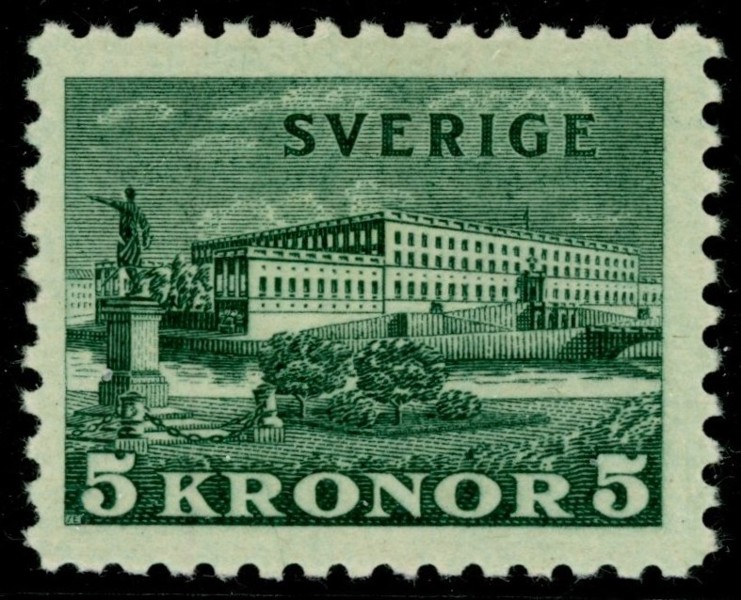 F233a. Postfriskt ex, tonat papper. F 2500 kr