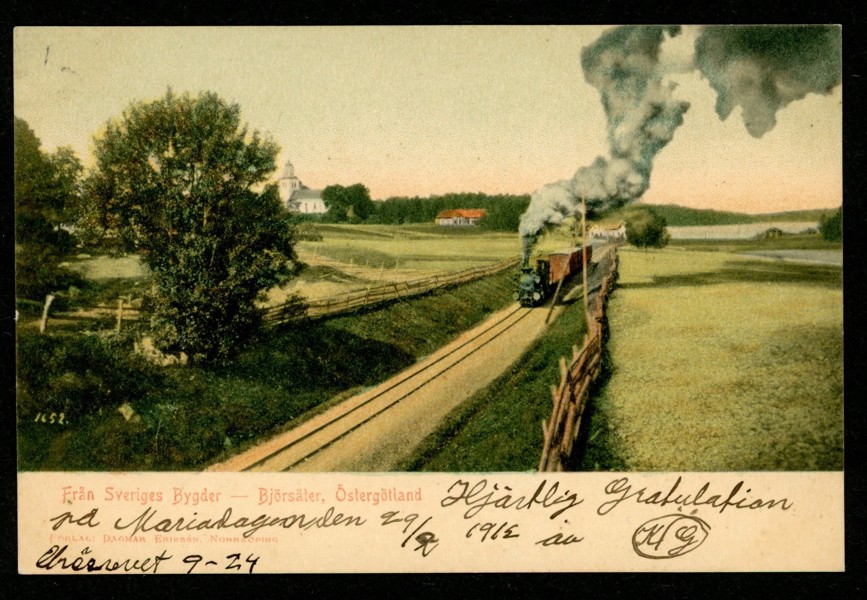 Björsäter, Östergötland. Postgånget -13