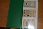 Album med 41 äldre vykort, till stor del något "bättre" kort. Bl.a. tre tidningskort, fyra stk OS-1912-relaterade, några på enstöringar i glesbygden etc. Alla kort avbildade.