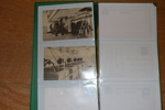 Album med 41 äldre vykort, till stor del något "bättre" kort. Bl.a. tre tidningskort, fyra stk OS-1912-relaterade, några på enstöringar i glesbygden etc. Alla kort avbildade.