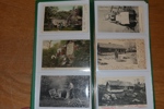Album med 41 äldre vykort, till stor del något "bättre" kort. Bl.a. tre tidningskort, fyra stk OS-1912-relaterade, några på enstöringar i glesbygden etc. Alla kort avbildade.