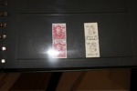 Stor flyttlåda med bl.a. stpl samling ringtyp-1970-tal med flera BC-CB-par t.ex. slottet. Vidare finns en xx samling 1940-70-tal i två pärmar, ytterligare en enklare stpl samling, kartotek i 2 lådor.