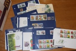 Abonnemang ca 1991-2004, både xx och FDC. Nom för postfriskt ca 9000 kr inkl många "brev".