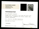 F37. Påtryck stort "þrir", stpl ex. Attest Kaiser. F 7500 kr