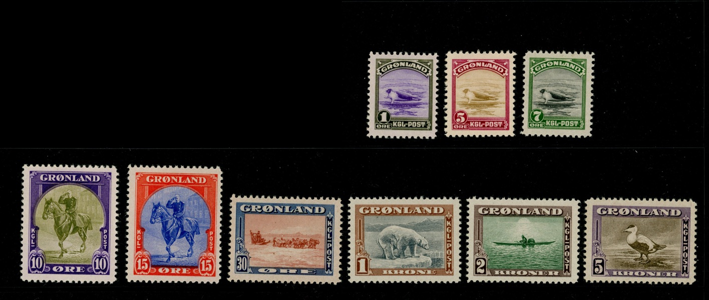 F10-18. Postfrisk serie. F 3000 kr