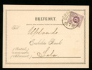 Tidigt brevkort från Göteborgs enskilda bank, frankerat med sex öre (F31). Stpl GÖTEBORG 5.7.1880 och sänt till Sala.