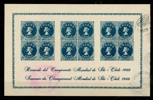 CHILE. Skid-VM 1966. Stämplat minnesblock (ej frim).