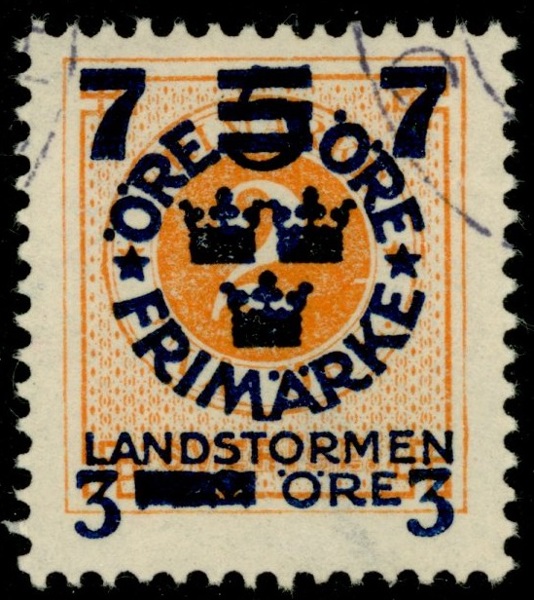 F126cx. Stpl ex med omv våglinjer. F 1200 kr