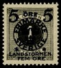 F115. Postfriskt ex i praktcentrering. En tunn tand t.h.