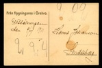 "Från flygningarna i Örebro", daterat "utställningen 9/7 1911"