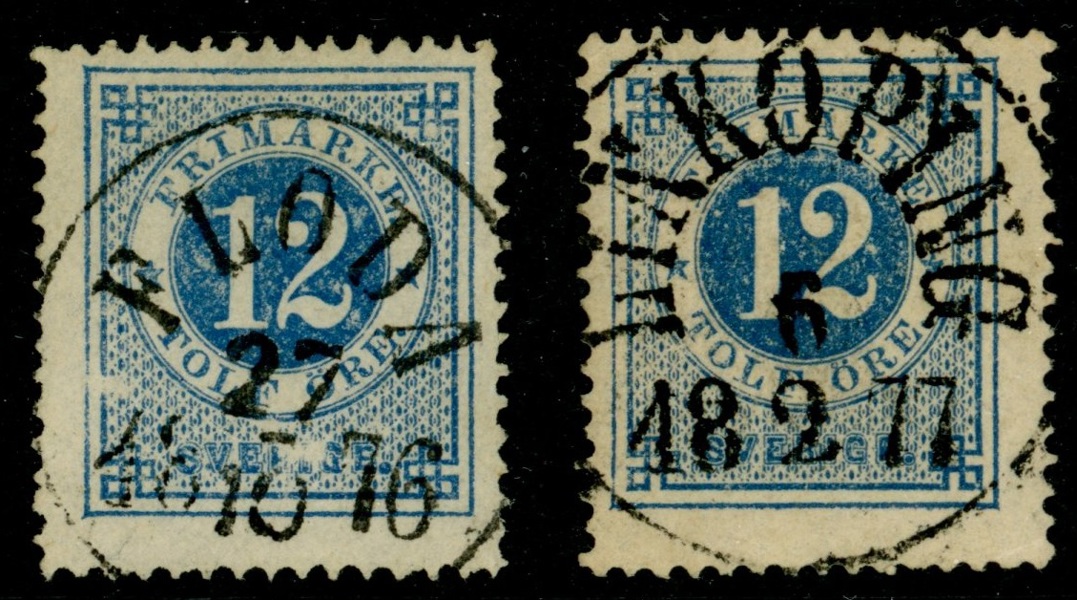 F21. Två vackra ex FLODA och LINKÖPING.