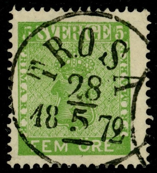 F7c2. TROSA 28.5.1872. Del av andra stpl. Vackert!