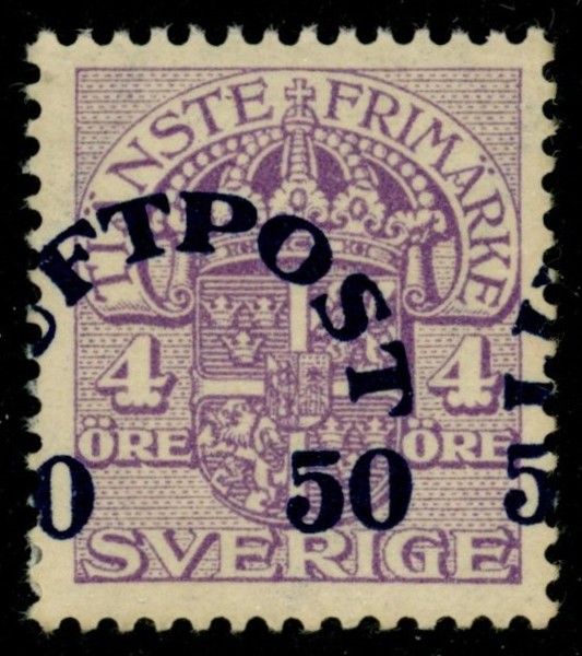 F138v2. Ostämplat ex med starkt förskjutet påtryck. Sällsynt så här kraftigt.