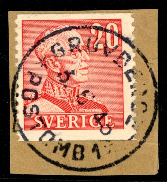 F276A. GRUVBERGET POSTOMB 1 3.6.45 på klipp