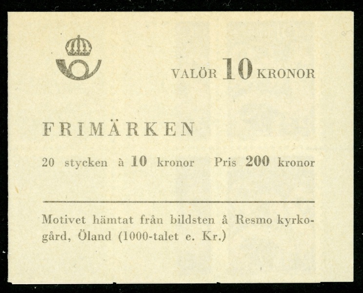 H143A. Fräscht häfte med färgfylld krona på omslaget. Ovanligt. F 17000 kr