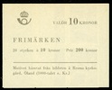H143A. Fräscht häfte med färgfylld krona på omslaget. Ovanligt. F 17000 kr