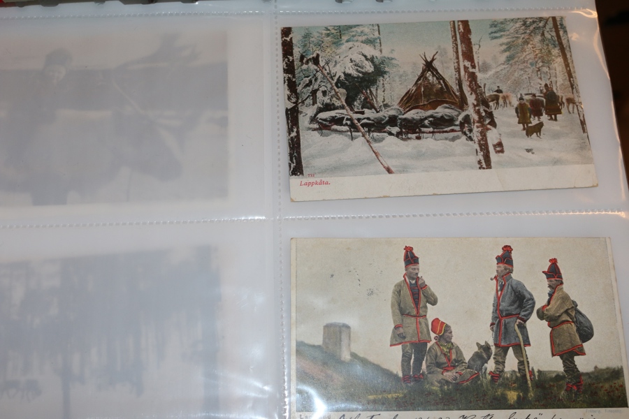 SAMER. Liten samling äldre och nyare (mest) i en pärm, ca 150 st.