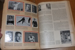 Tidsskriften LIV:s idrottsalbum, från ca 1938-40. Slitet omslag men med komplett inklistrade idolbilder på atleter jorden runt.