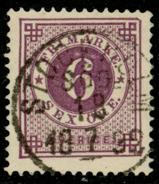 F44b. STOCKHOLM SÖD 18.7.1892. Praktex av en svår valör!