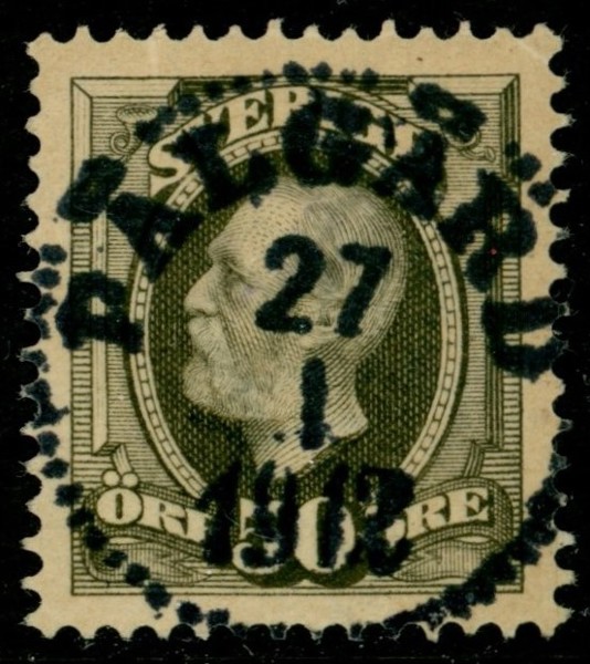 PÅLGÅRD 27.1.1912. Förutom en bruten hörntand ett perfekt ex.