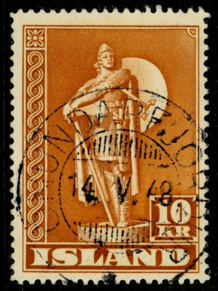 F262. Lyxstämplat ex ONUNDARFJÖRDUR 14.V.48