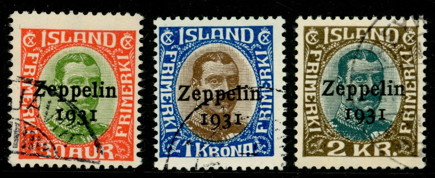 F162-64. Zeppelin. Stpl fin serie. F 3500 kr