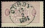 Tj15. OUSBY 13.2.1894. Sned centrering men fint stämplat. F 650 kr