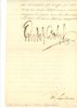 Kungliga autografer. Två brev från år 1800 resp 1818, egenhändigt undertecknade av kung Gustaf IV Adolf resp Carl XIV Johan.