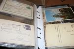 DALARNA. Samling försändelser inkl en del vykort med ortstämplar från Dalarna. Många olika typer av försändelser i tre välfyllda album. 