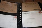 DALARNA. Samling försändelser inkl en del vykort med ortstämplar från Dalarna. Många olika typer av försändelser i tre välfyllda album. 