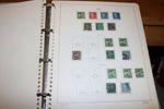Välfylld samling stämplat/ostämplat med flera skillingar inkl 6+8 sk bco (blandad kvalitet) och några luckfyllare, vapentyp öre i dubbel uppsättning, svart+brunt lokalmärke, 3 öre lejon typ 1 m.m.