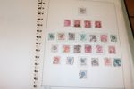 Samling med många bättre märken, t.ex. 6 sk bco (rep), några 4 sk bco (Ånäset prakt med felande tänder). Vapentyp öre, mycket ringtyp, kpl Kongress och Förening m.m. Samlat fram till 1986.