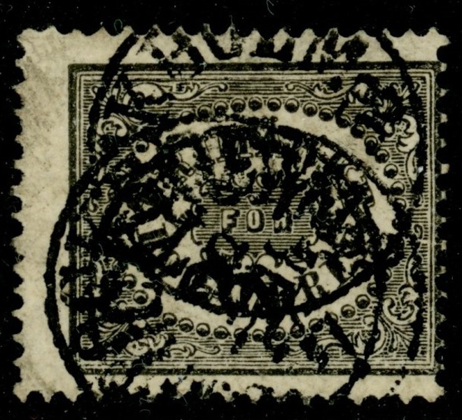 F6Ad2. Stpl ex med dubbel datumstämpel STOCKHOLM 2.7.1858. Bra teknisk kvalitet. F 4000 kr