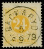 F34. BACKARYD 5.9.1879. Felfritt ex med lyxstämpel.
