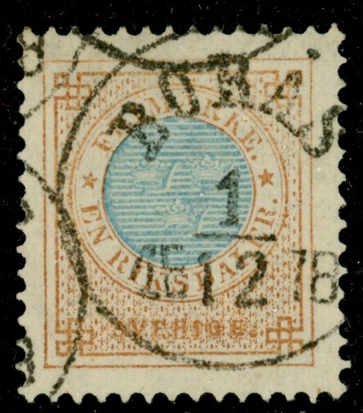 F37. BORÅS 1.12.1876. Mycket fräscht och felfritt ex. F 4000 kr