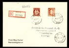 F388-89. FDC OSLO 10.3.51. Facit 1900 kr