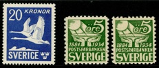 F337C + 238 och 239C, alla postfriska. F 1600 kr