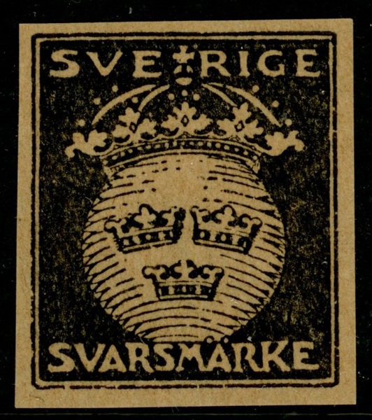 M1. Postfriskt ex av det första i svart färg. F 900 kr