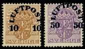 F136, 138v. Två ostämplade ex med (något) förskjutet påtryck.