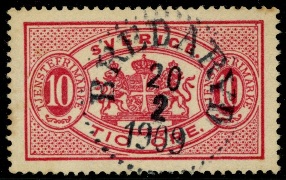 Tj16. BREDARYD 20.2.1909. Prakt-lyxexemplar!