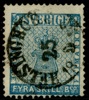 F2. Bågstämpel HELSINGBORG 25.5.1858 sidvänd.