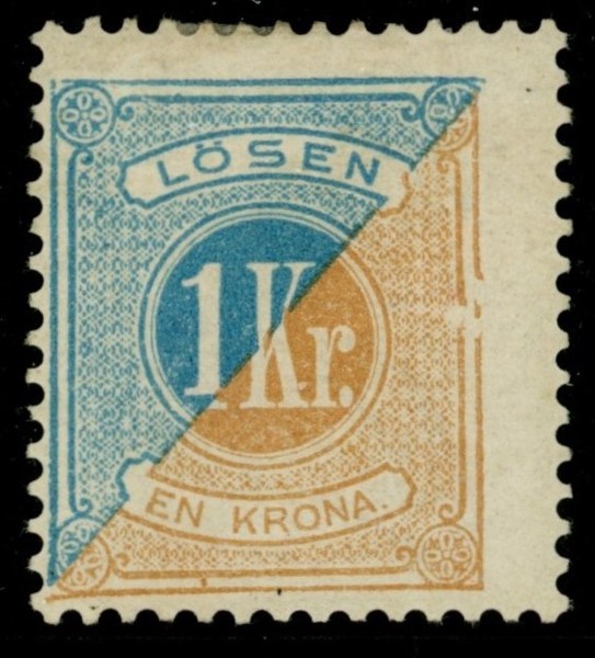 L20v3. Variant "bruten högerram", ostämplat ex. Liten tunnhet. F 1600 kr