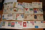 Lot ca 15 FDC med vinjetter, samt Postverket 1936.