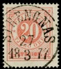 F22. STRENGNÄS 27.3.1877. Felfritt praktexemplar!