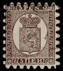 F5C2v2. Randigt papper, stämplat ex. Felfri tandning. F 1800 kr