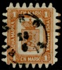 F10C3. Stämplat ex med några korta tänder, men ett hyfsat ex, vackert stämplat ÅBO 14.6.1873. F 2000 kr+