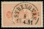 Tj6. STRENGNÄS 8.4.1881. Praktexemplar!