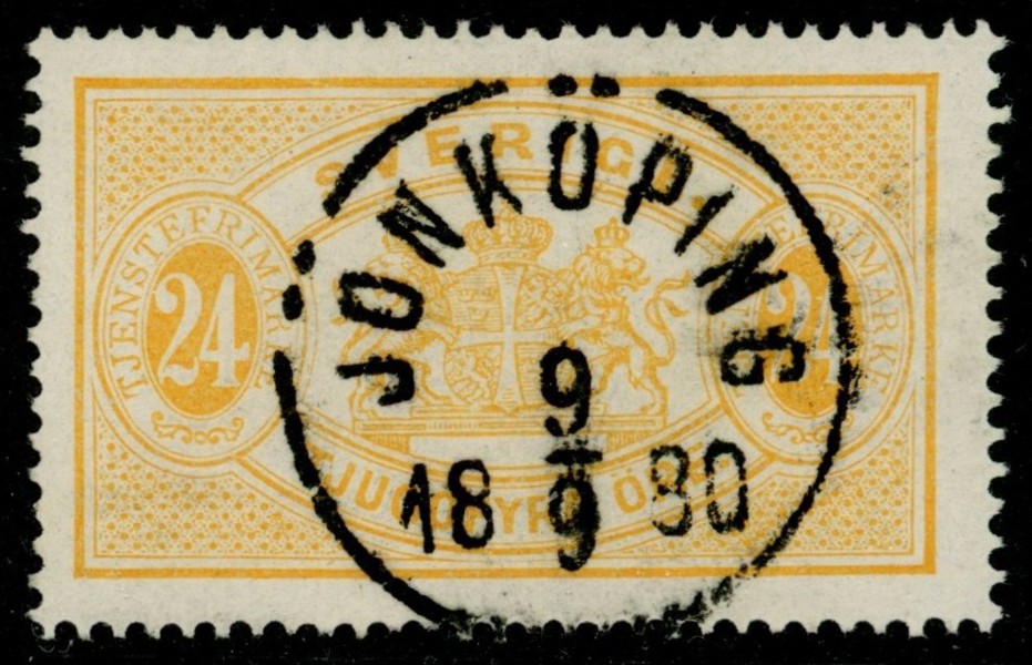 Tj7. JÖNKÖPING 9.9.1880. Praktexemplar!