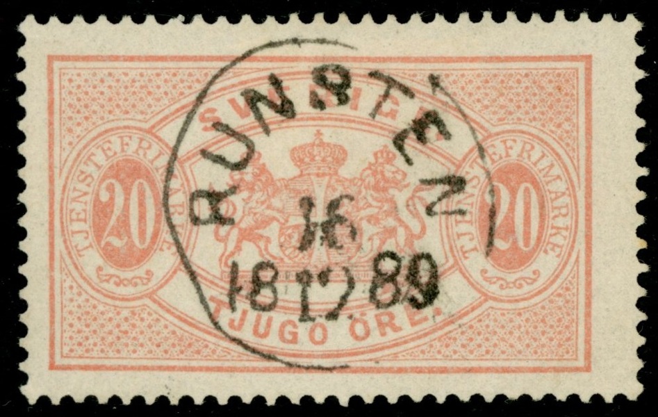 Tj18. RUNSTEN 18.12.1889. Praktexemplar!