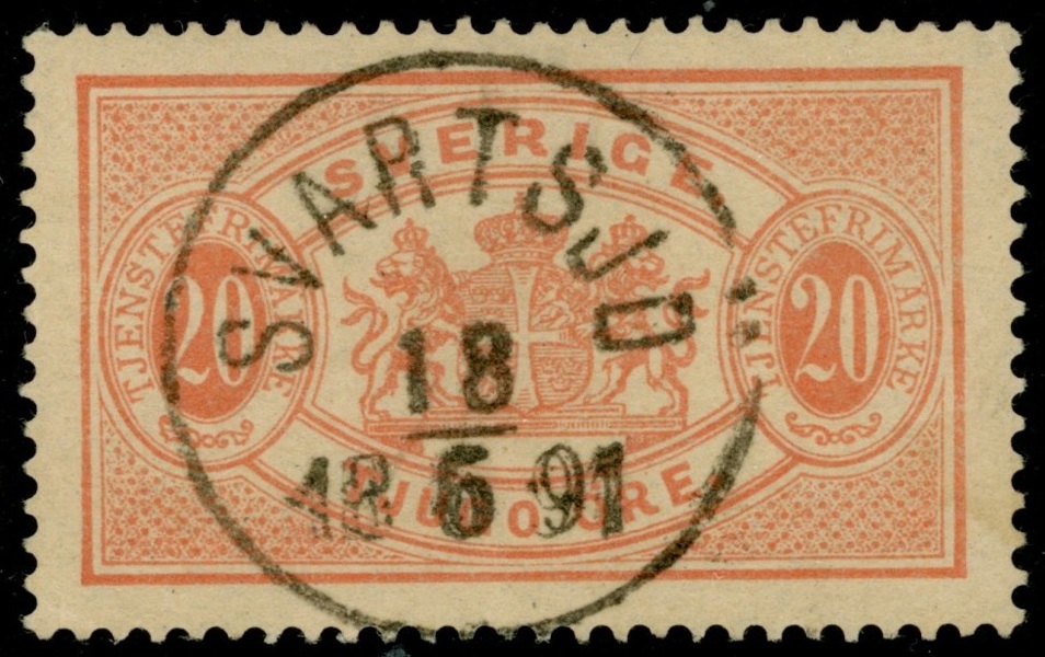Tj18. SVARTSJÖ 18.6.1891. Lyxexemplar!